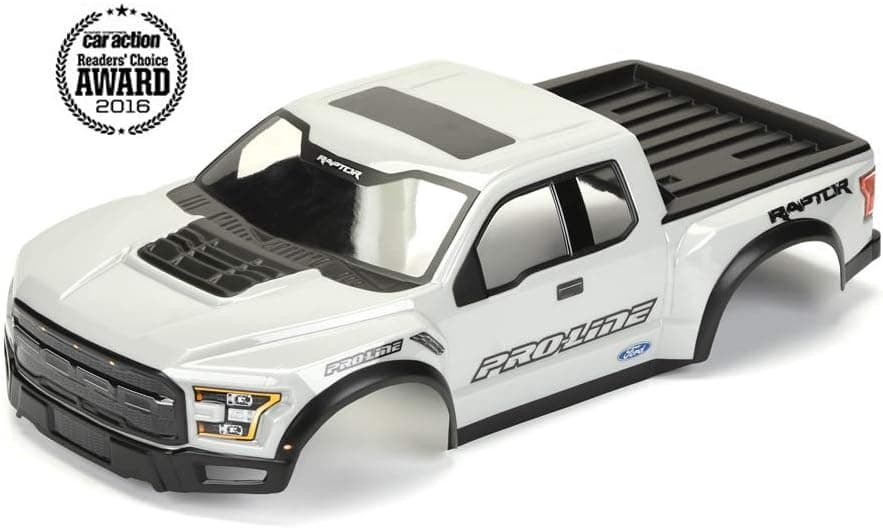 Pro-line Racing 1/10 2017 F-150 Raptor True Scale Body, Grey, (Mount Kit Required)