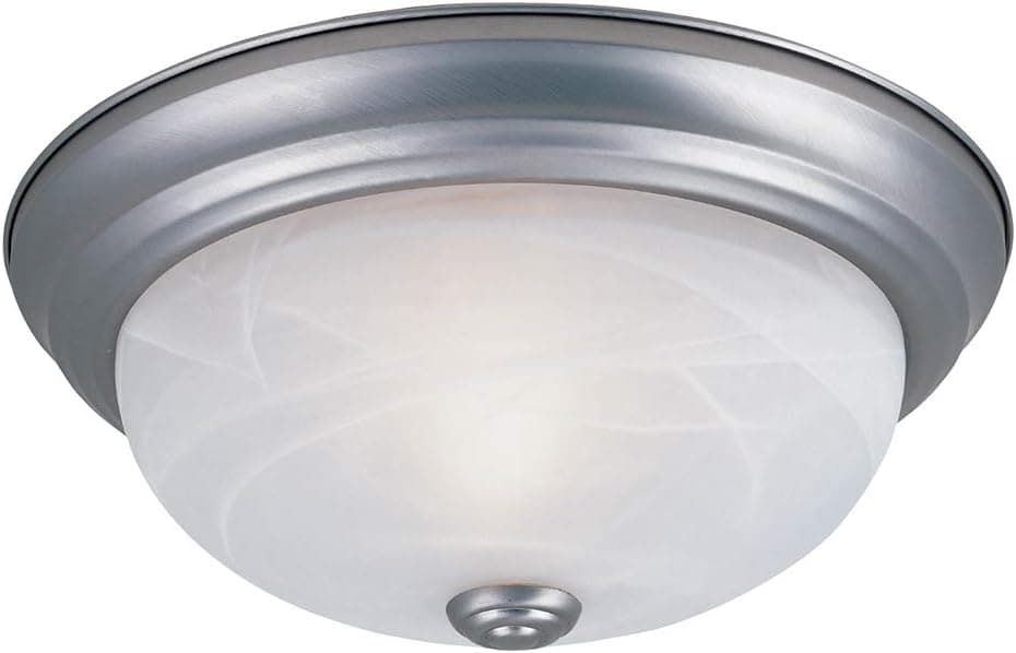 Designers Fountain 11 inch 2-Light Flush Mount Ceiling Light Fixture, Pewter, 1257S-PW-AL