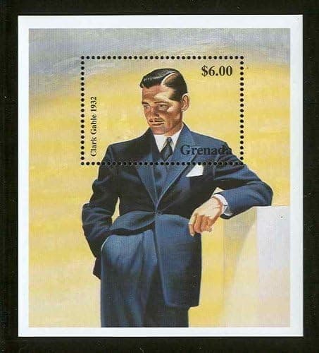 Clark Gable Hollywood Legend Souvenir Sheet Grenada Stamp 2885