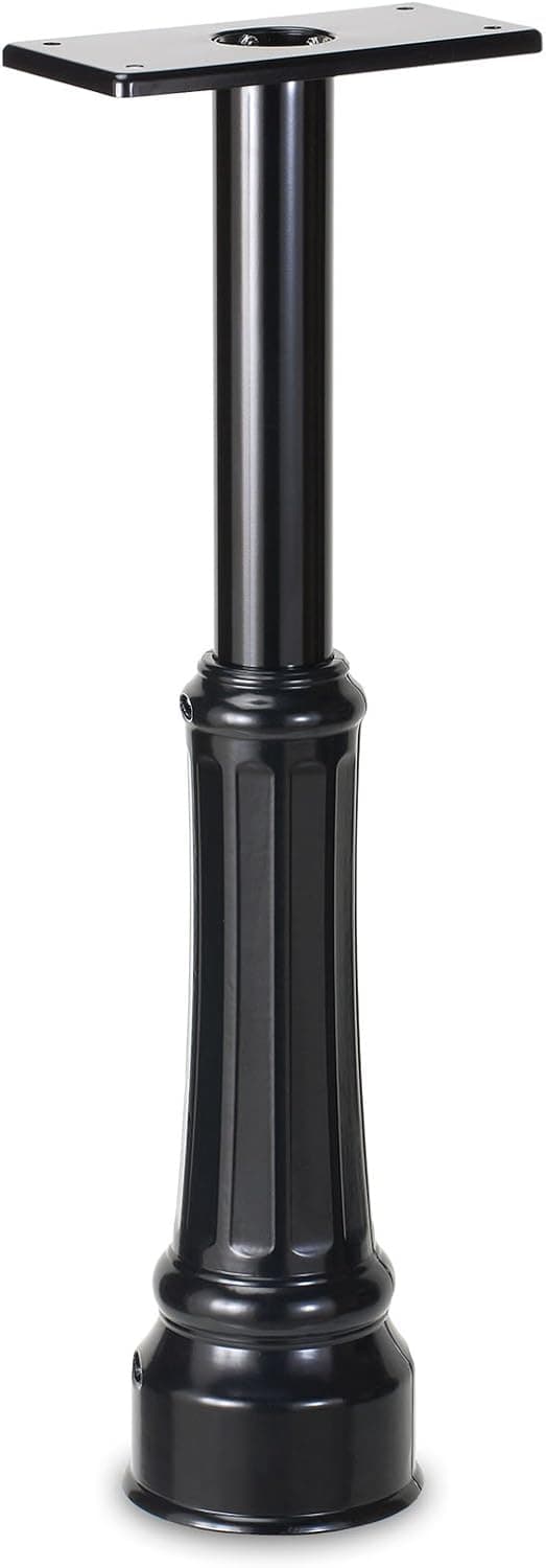 ARCHITECTURAL MAILBOXES 7507B Basic Post with Decorative Cover Black
