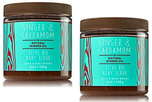 Bath and Body Works 2 Pack Ginger & Cardamom Olive Oil Body Scrub 8 Oz.