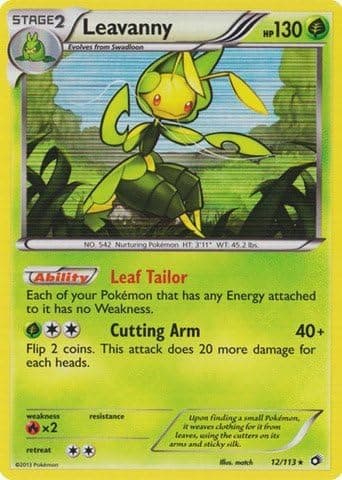 Pokemon - Leavanny (12/113) - Legendary Treasures - Holo