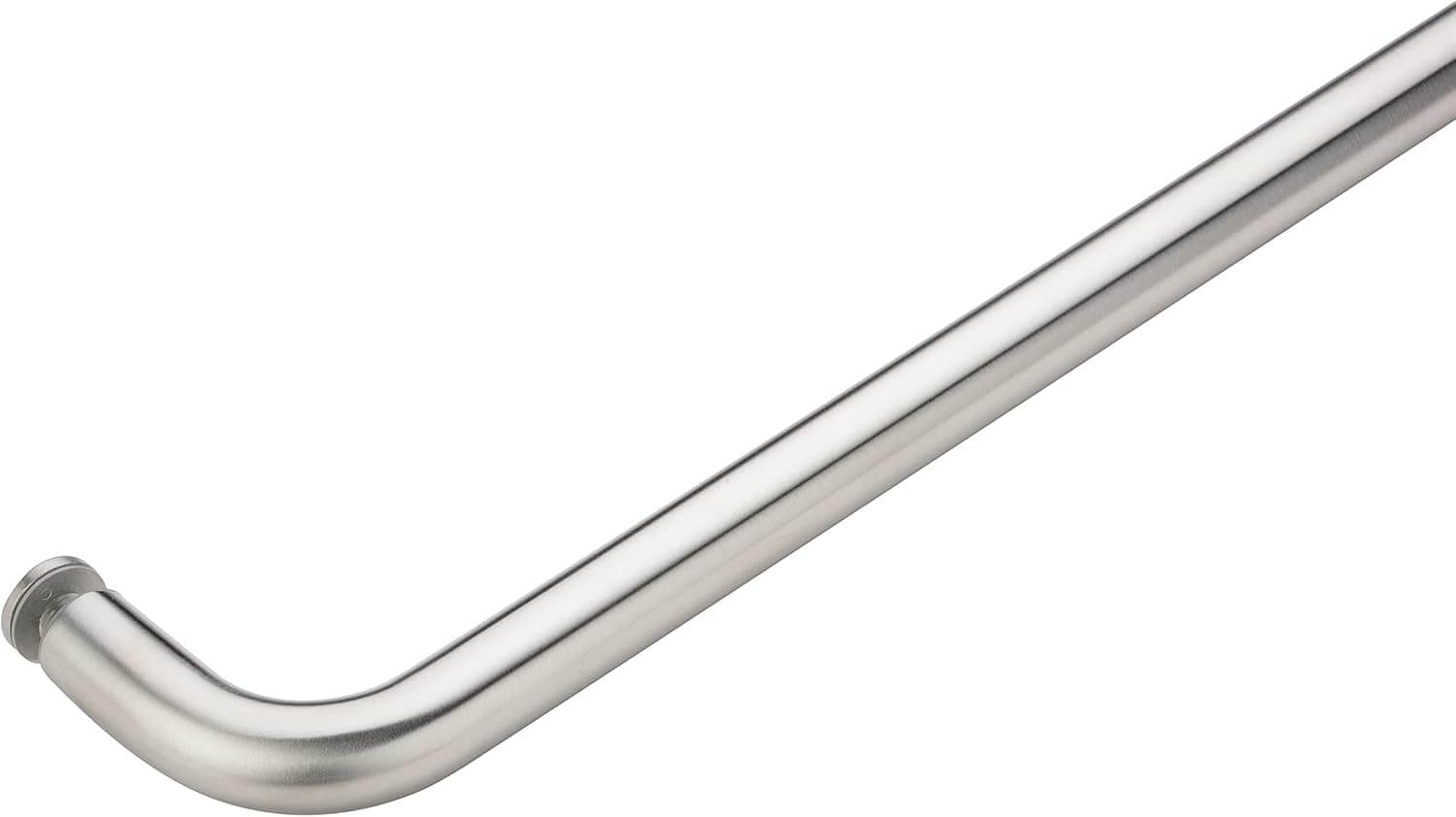 Mont Hard Combination Towel Bar with Shower Door Handle 6 x 24inch; in Brushed Nickel Finish for Frameless Heavy Glass Shower Doors