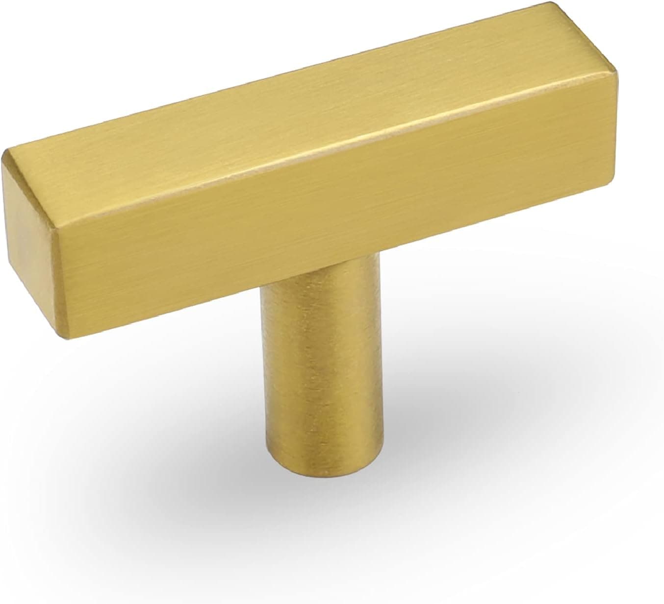 goldenwarm 15 Pack Cabinet Knobs Brushed Brass Drawer Pulls - LS1212GD Kitchen Cabinet Hardware Knob Stainless Steel Kitchen Cabinet Knobs Pulls Single Hole Knob