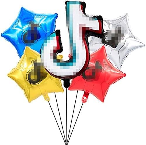 Tik Tok Balloons 5PCS,Musical note balloon,TIK Tok Party Supplies,Tiktok Party Decoration