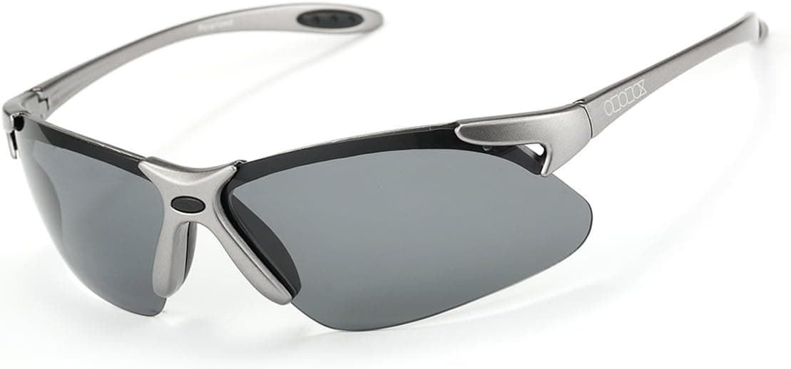 ODODOS Polarized Sunglasses for Driving Cycling Baseball Running Fishing UV100 Unbreakable Frame TR90,GUN,SMOKE