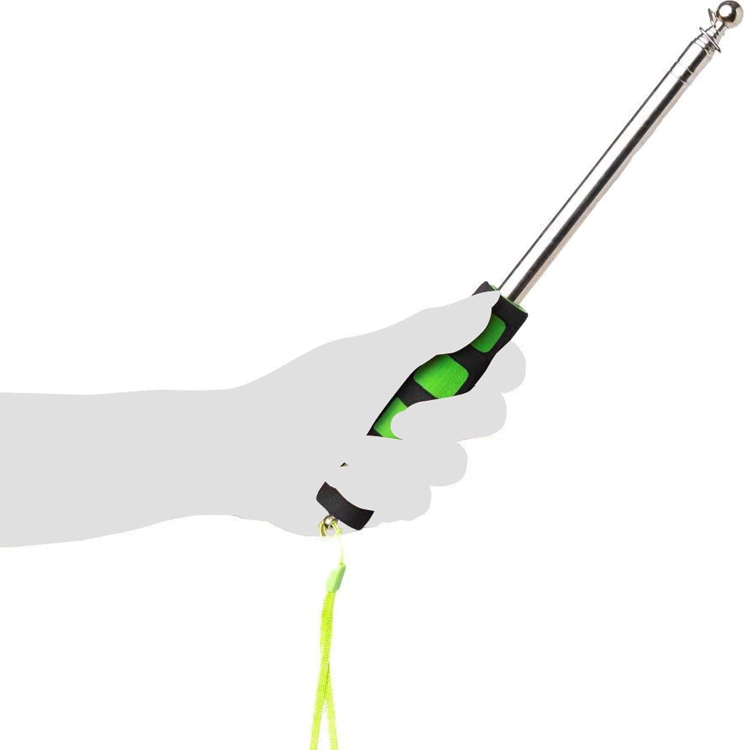 The Ultimate Social Stick- Social Distancing Zapper Stick，6 Feet Distance Tool，Extends to 6 Feet，Collapses to 11 inches[Green]
