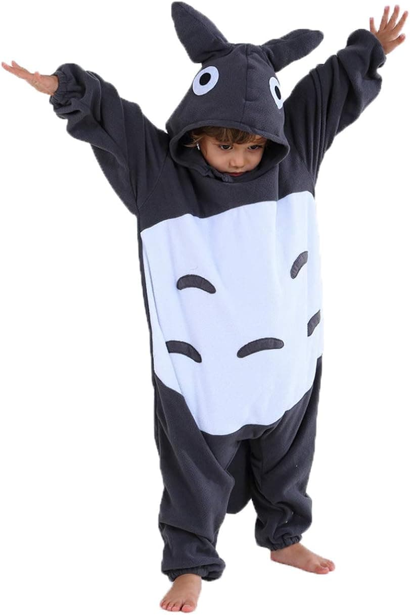 Unisex Child Pajama Plush Onesie One Piece Animal Costume Kids Fleece Pajamas