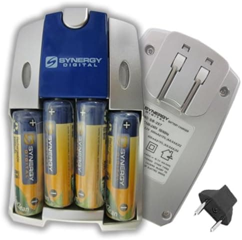 Synergy Digital Charger with 4 AA NiMH 2800mAh Rechargeable Batteries