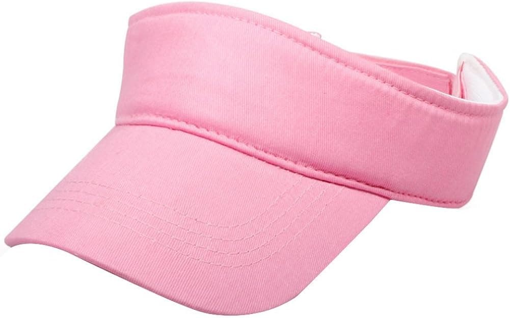 Eforstore Kids Children Deluxe Cotton Visor Topless Sun Hat Summer Outdoor Baseball Golf Caps