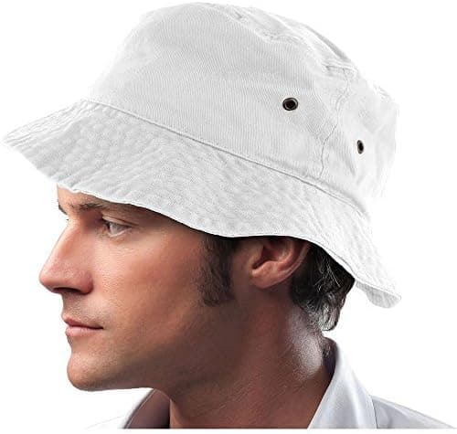 DS Mens 100% Cotton Fishing Hunting Summer Bucket Cap Hat