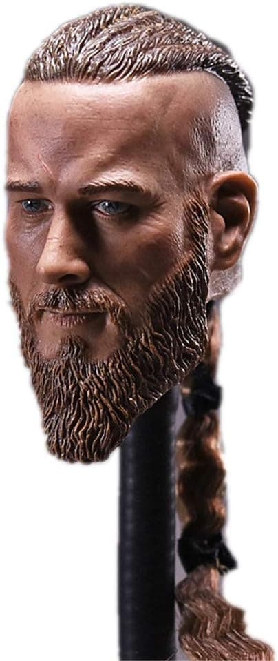 HiPlay 1/6 Scale Male Figure Head Sculpt, Vikings, Handsome Men Tough Guy , Doll Head for 12 inch Action Figure HS022 (C)