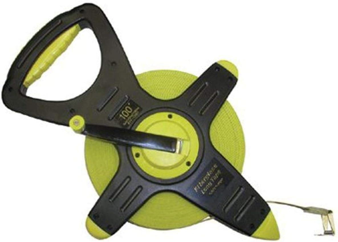 CST/berger 74-Y1008 100ft Fiberglass Zip-Line, Pro-Series Open Reel Tape in FEET/8THS
