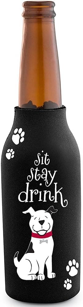 Epic Products Sit, Stay, Drink Neoprene Beer Bottle Epicool, 6-Inch