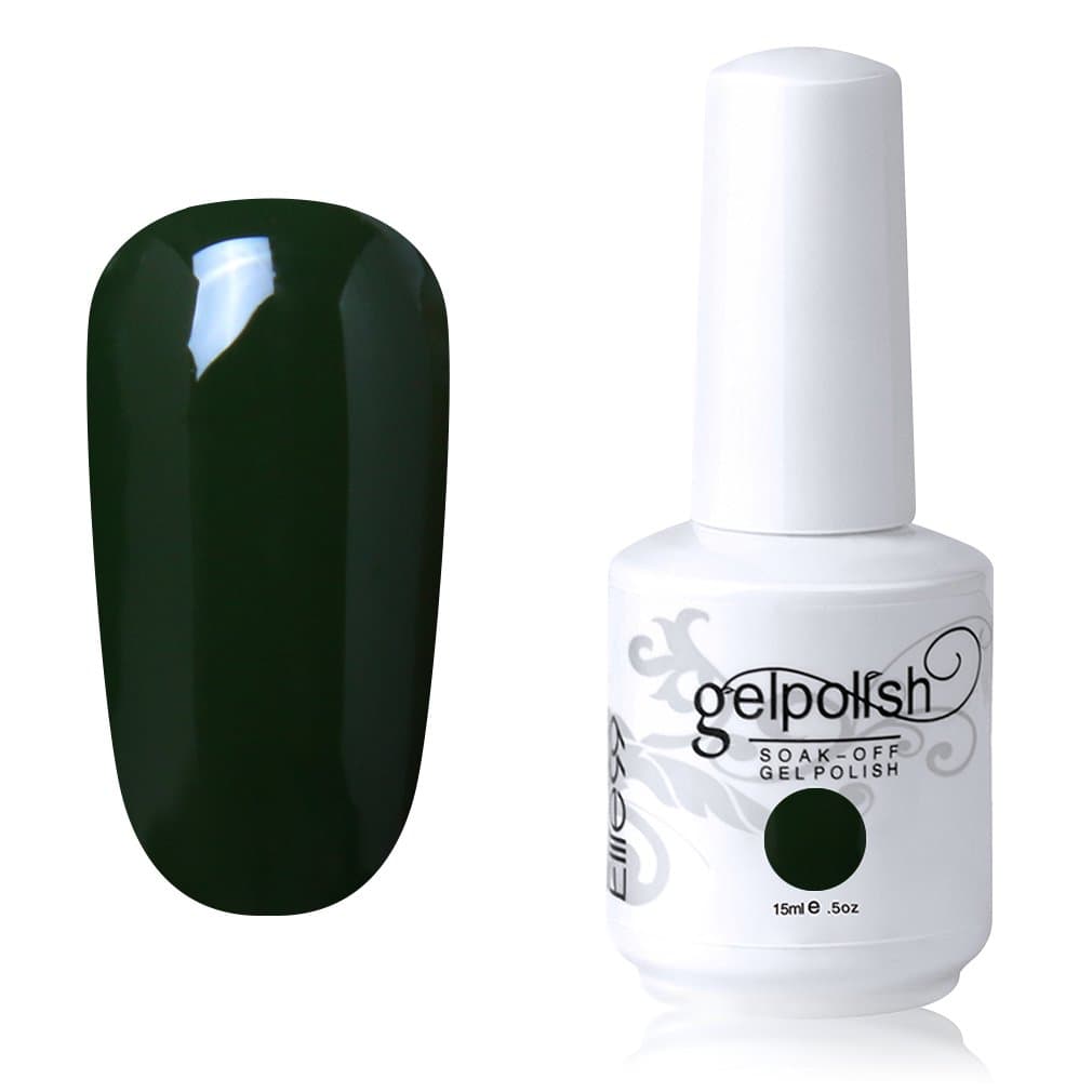 Elite99 Soak Off Gel Polish Lacquer Nail Art UV LED Manicure Varnish 15ml (1436 - Army Green)