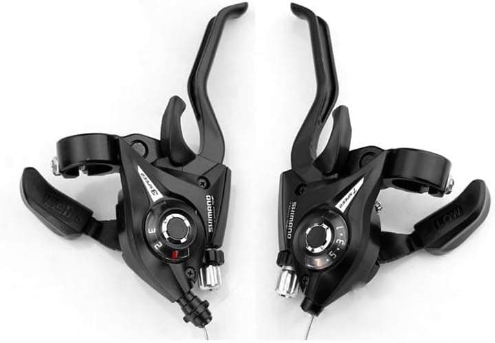 sportuli Mountain Bike Shifter Brake Lever with Gear Indicator and Brake Cable
