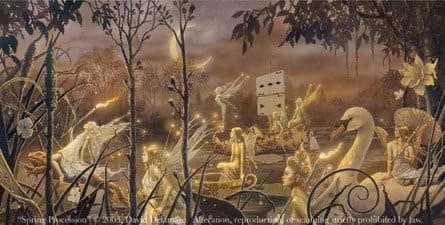 SPRING PROCESSION by David Delamare Fairy Art Print