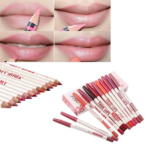 HappyCell? Professional Makeup Long lasting Waterproof Lip Liner Pencils 12Colors Set