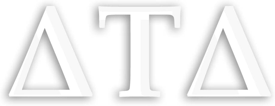 Officially Licensed Delta Tau Delta 8" x 3" Window Decal - White
