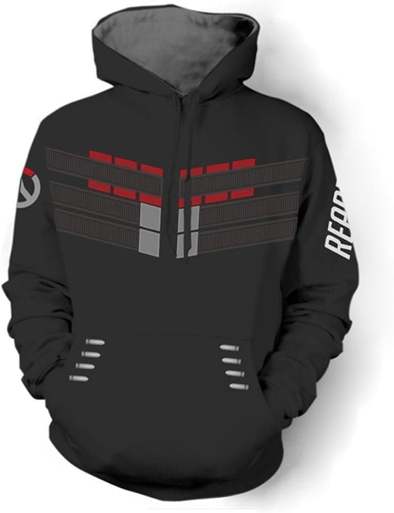Rulercosplay Fashion Hoodie Reaper Design Black Hoodie Cosplay Costume