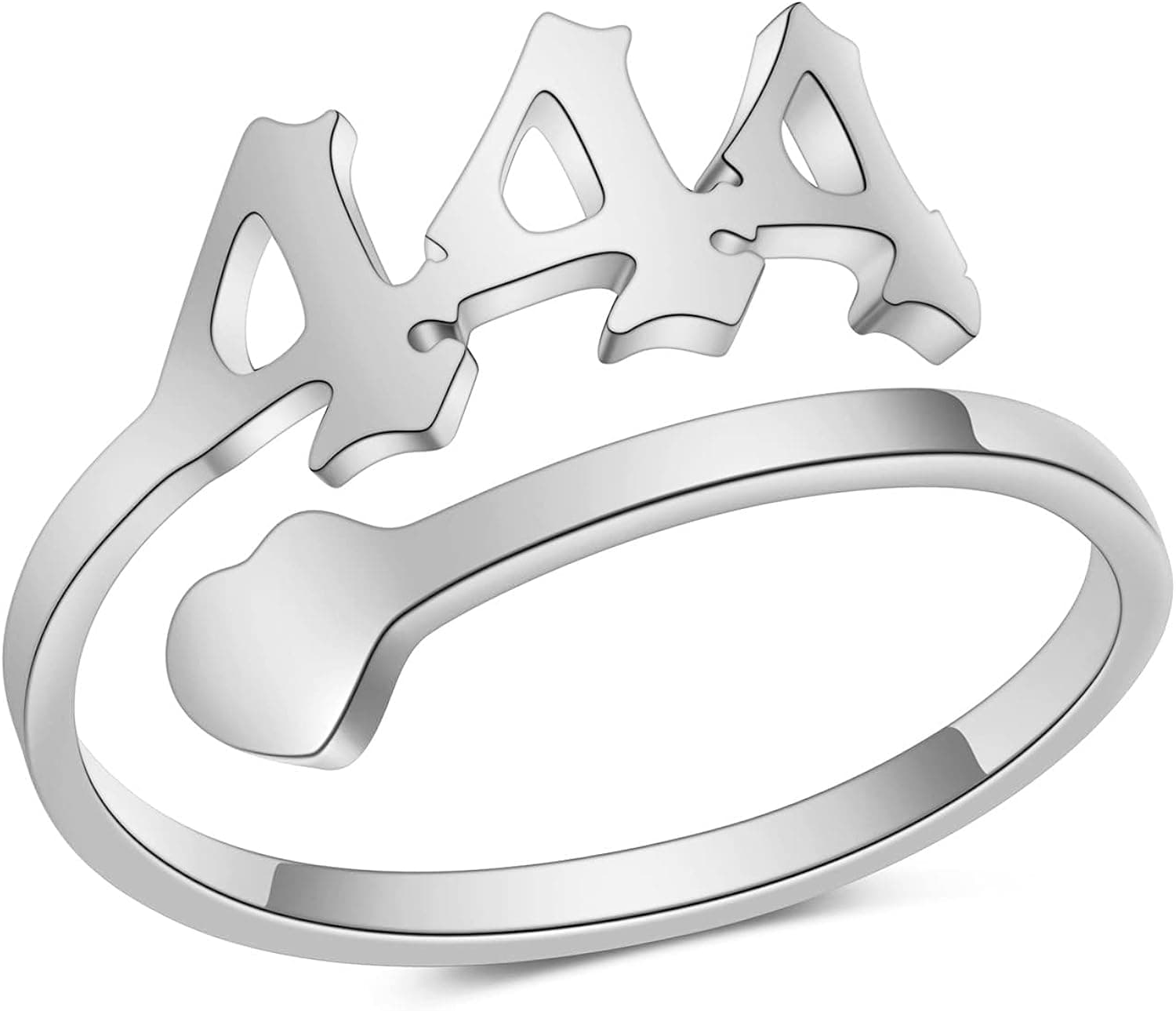 RWQIAN Angel Number Rings For Women,Dainty Gold Plated Number 111 222 333 444 555 666 777 888 999 000 Adjustable Bar Ring Open Band Numerology Rings Gifts for Women Girls Jewelry