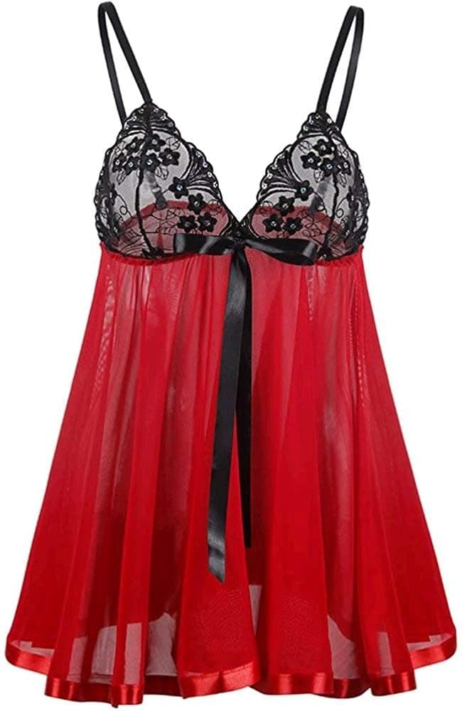 SWISH Sexy Babydoll Lingerie for Women Plus Size Halter Night Dress
