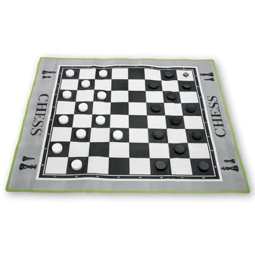 MAC-T PE08646 Giant Floor Game - Checkers, Mat Size: 70" x 63" x 3/16"