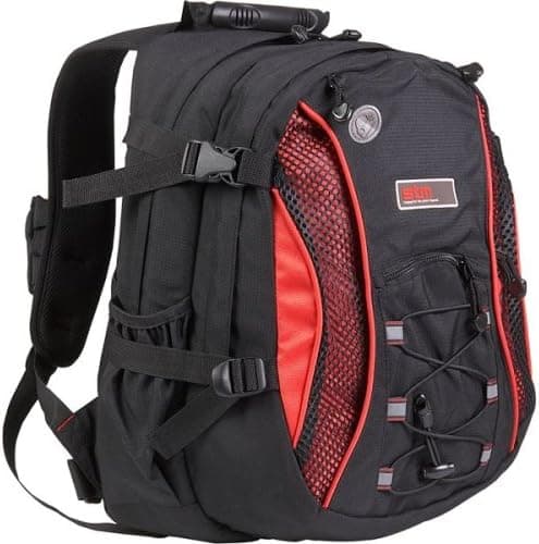 Stm Bags LLC Sports Backpack for 15.5 inch screen ( Charcoal & Red )