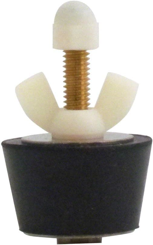 Rubber Plug with Valve for 1-1/2 Inch Pipe, with Blow Thru Valve