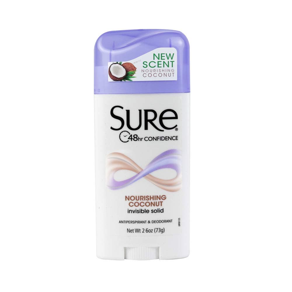 Sure Invisible Antiperspirant + Deodorant, Coconut 2.6 Ounce