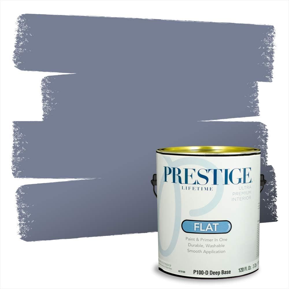 PRESTIGE Paints Interior Paint and Primer In One, 1-Gallon, Flat, Comparable Match of Benjamin Moore* In The Twilight*