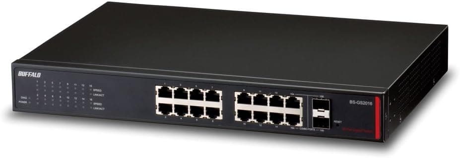 Buffalo Smart 16 Port Business Switch (BS-GS2016),Black