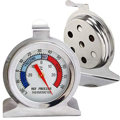 ANSHAN 2 Pack Refrigerator Freezer Thermometer Large Dial Thermometer (30-30 degreeC20-80 degreeF)