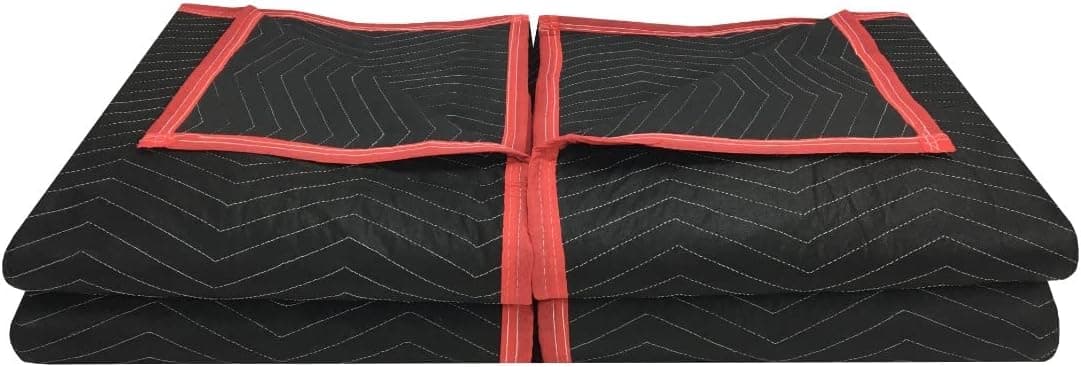 4 Pack of Deluxe Moving Blankets - 5.42lbs/Each - Protective Shipping