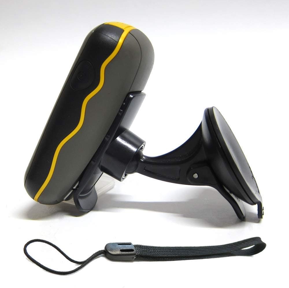 Ramtech Car Windshield Suction Mount Holder for Garmin GPSMAP 62 62s 62st 62sc 62stc 64 64csx 64s 64sc 64st 64sx 64x 65 65s 66i 66s 66sr 66st Handheld GPS + Free Bonus Wrist Strap - SCH