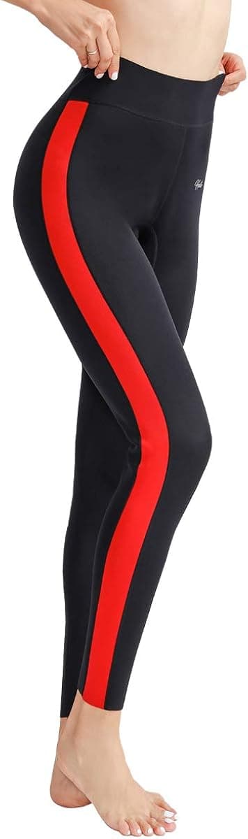 Hevto Winter Workout Leggings Plus Size 1.3mm Neoprene Women Sauna Sweat Pants Weight Loss High Waist Slimming Fitness