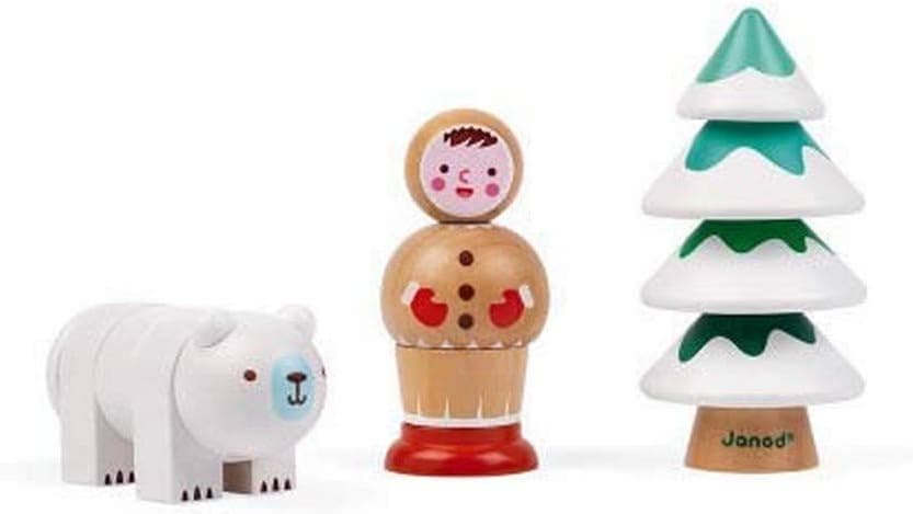 Janod - How to Use a Screw - Arctic - Wooden Learning Toy - from 18 Months, J05323
