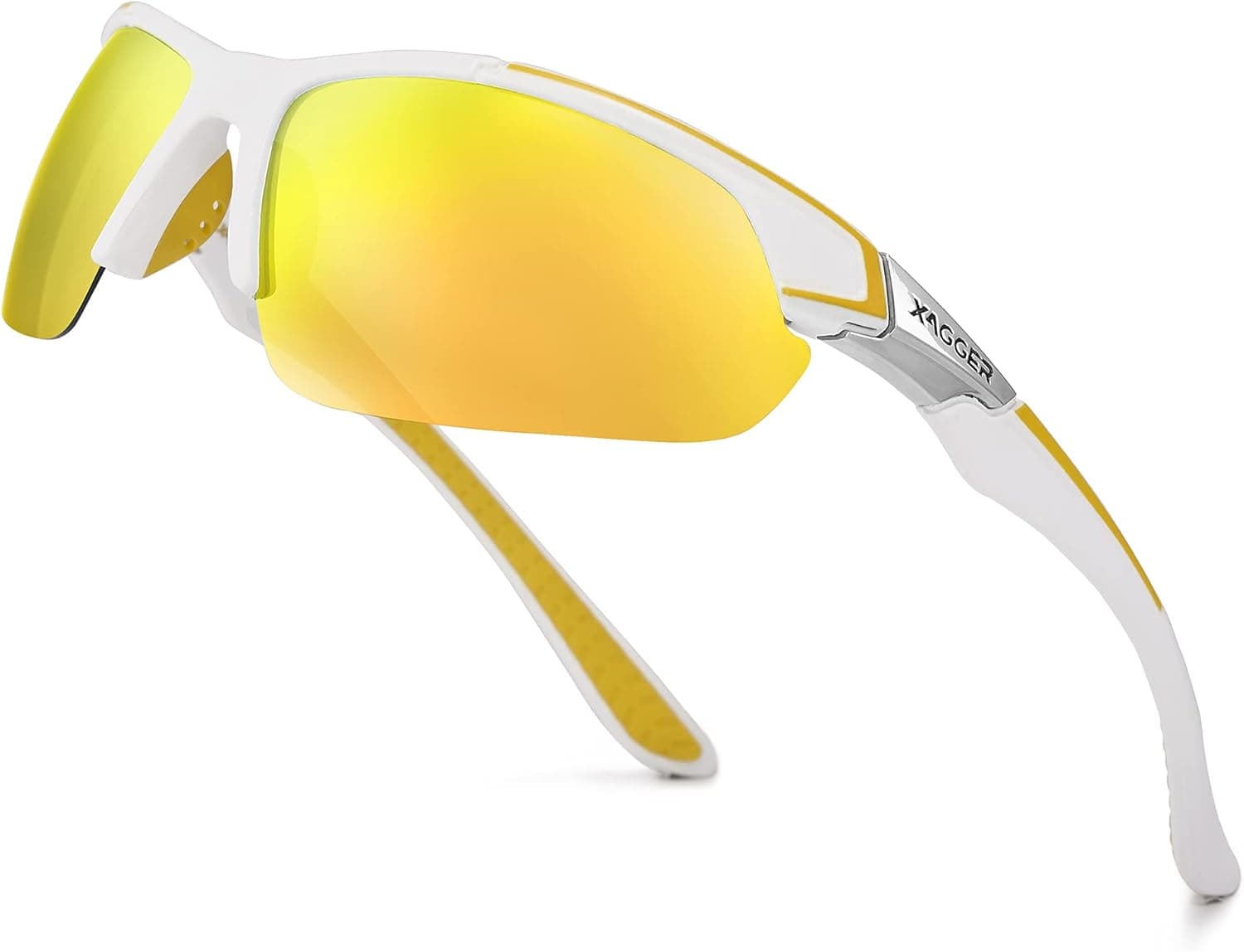 Xagger Polarized Sport Sunglasses for Men Women UV400 Wrap Around Sports Glasses