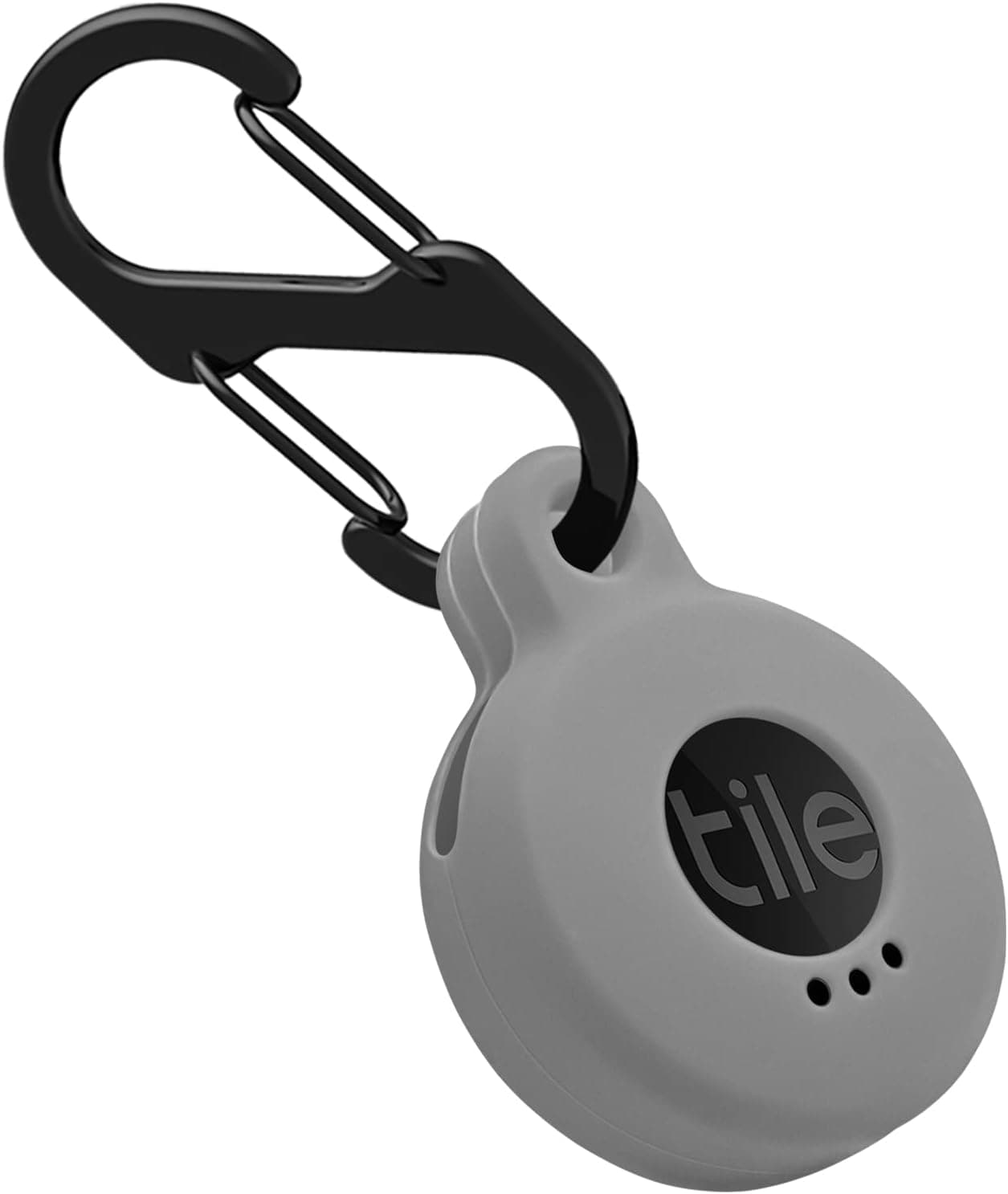 Geiomoo Silicone Case Compatible with Tile Sticker 2022, Protective Cover with Carabiner (Oatmeal)