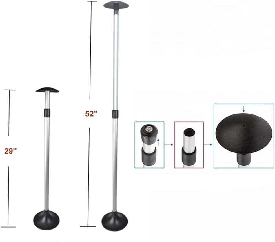 Boat Cover Support Pole, Aluminum ABS, 2-Stage Extension Adjustable 29"- 52" Support Pole System