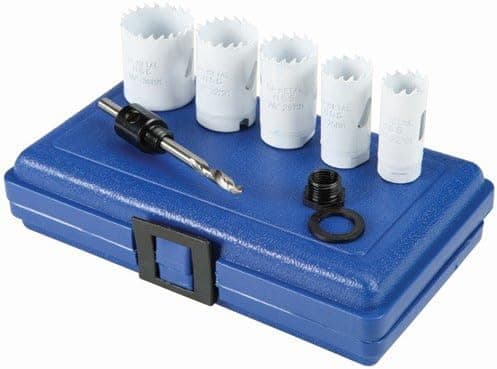7 Piece Bi-metal Hole Saw Set with Carrying Case