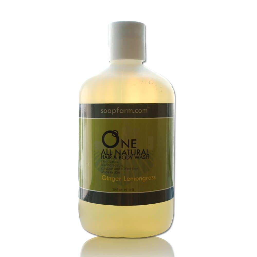 Soap Farm Ginger-Lemongrass One Natural Hair & Body Wash 20 oz.