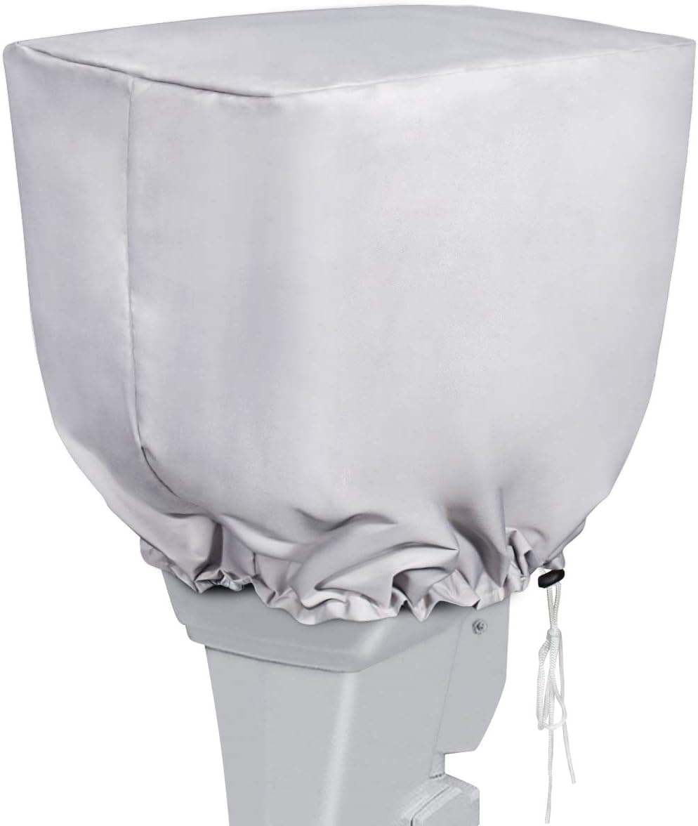 iCOVER Outboard Motor Cover Heavy Duty 600D Waterproof Motor Hood Cover, 31" DX24 WX26 H