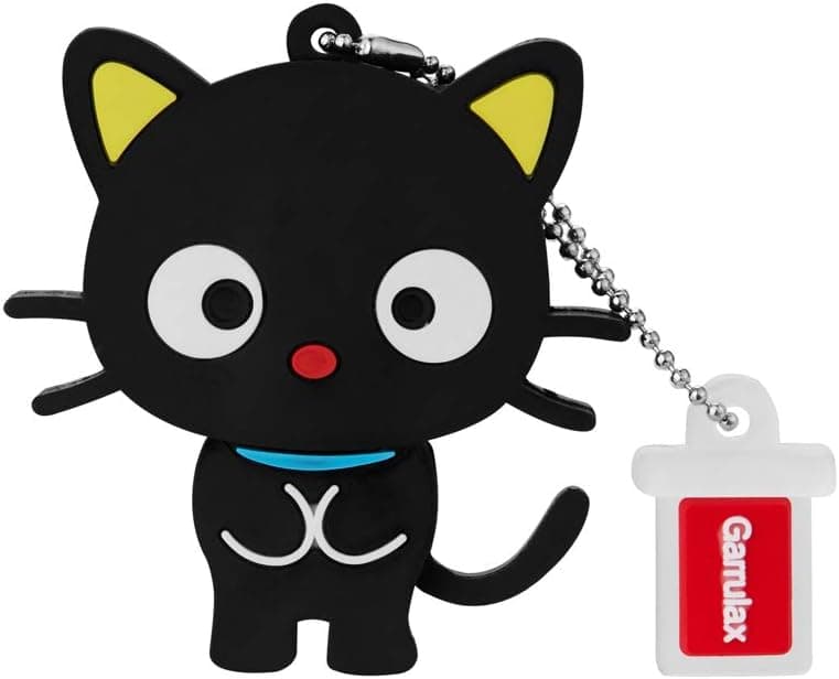 GARRULAX USB Flash Drive, 8GB / 16GB / 32GB USB 2.0 Silicone Cute Animal USB Memory Stick Date Storage Pendrive Thumb Drives (16GB, Black Cat)