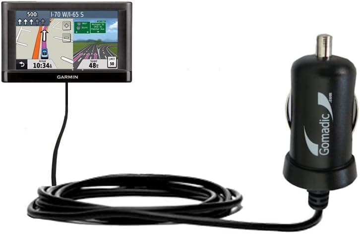 Mini 10W Car/Auto DC Charger Designed for The Garmin nuvi 52 / nuvi 54 with Gomadic Brand Power Sleep Technology - Designed to Last with TipExchange Technology