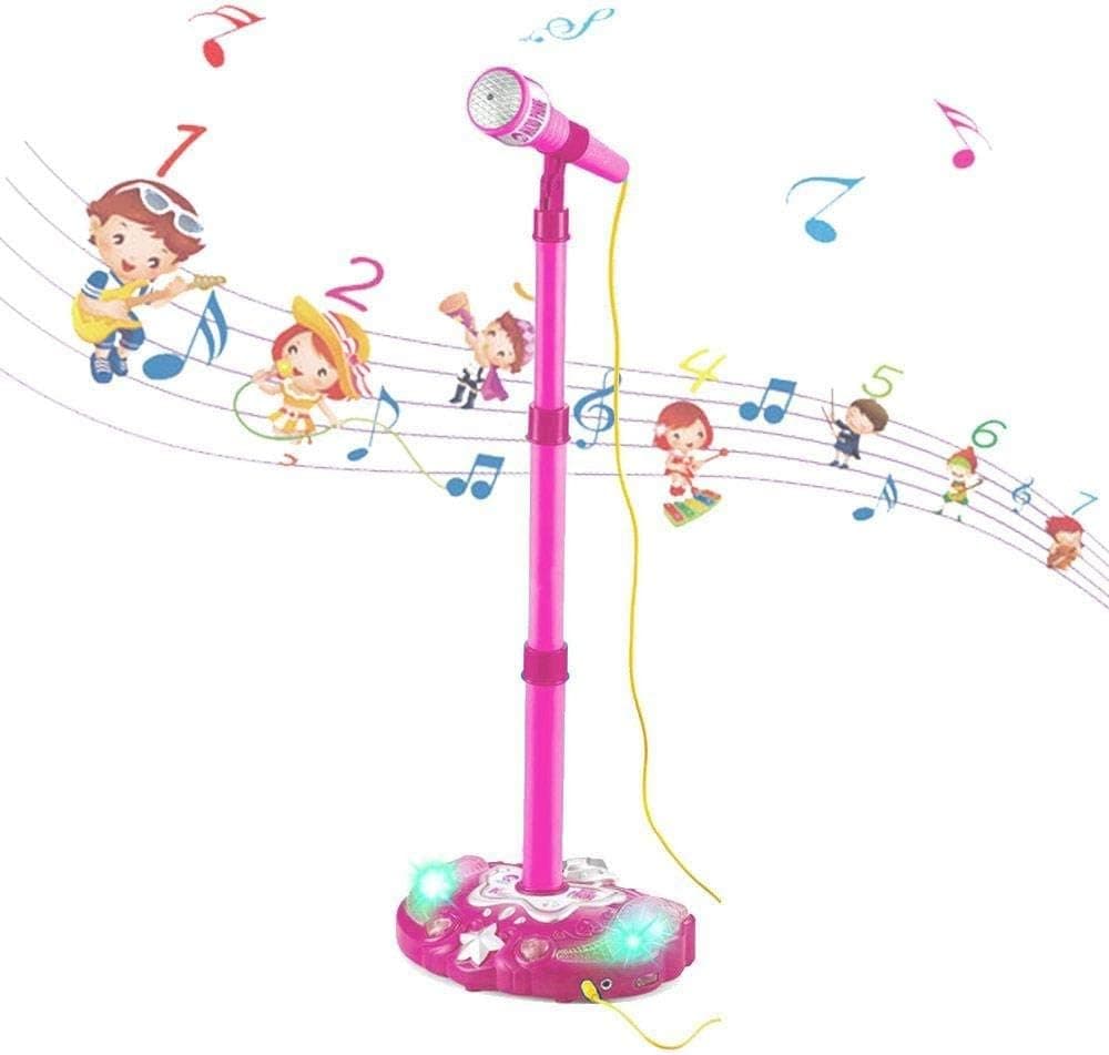 Kid Fun Girls Sing Along Music Microphone and Amplifier Childrens Karaoke Machine, Ages 3+