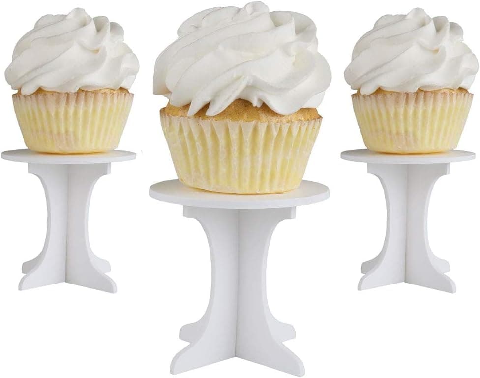 Mini Cupcake Pedestals - Individual Cupcake Stands - Set of 10