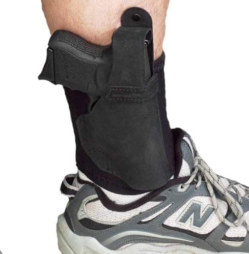 Galco Ankle Lite/Ankle Holster for 1911 3-Inch Colt, Kimber, para, Springfield (Black, Right-Hand)