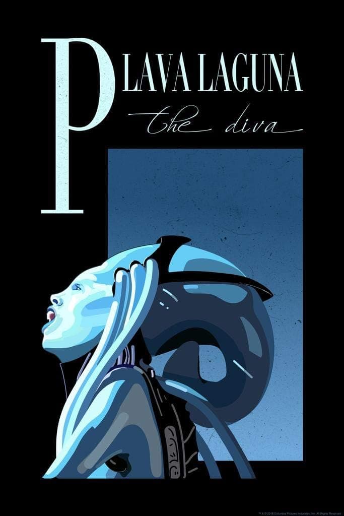 The Fifth Element Plava Laguna The Diva Concert Movie Laminated Dry Erase Sign Poster 12x18