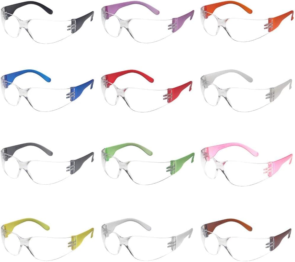 Gamma Ray Kids Protective Safety Goggle Glasses, 12-Pack